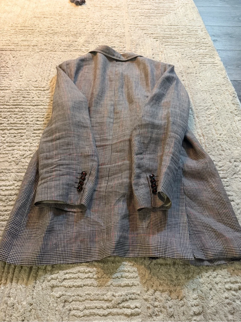 Carolina Herrera Gray Glen Plaid Sport Coat